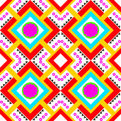 Colorful Abstract Geometric Pattern Background. Fabric