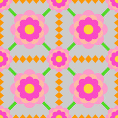 Colorful Abstract Geometric Pattern Background. Fabric