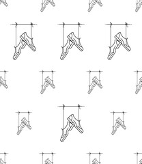 Shoe Print Icon Seamless Pattern M_2210001