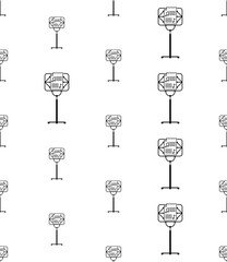 Music Stand Icon Seamless Pattern Y_2103001