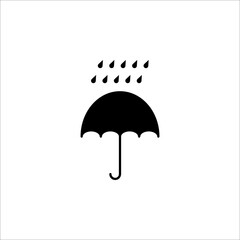 Rainy icon. cloud sign for mobile concept and web design. EPS 10