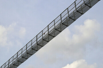 Tibetan bridge in the sky, detail, security, insecurity, abstract concept