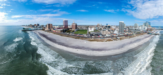 Skyline of Atlantic City, USA