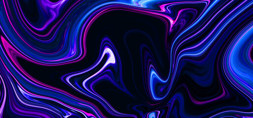Fototapeta premium Luxurious colorful liquid marble surfaces design. Abstract blue acrylic pours liquid marble surface design. Beautiful fluid abstract paint background. close-up fragment of acrylic oil paint marble.