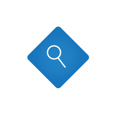 Search icon, magnifying glass. Vector illustration.