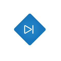 Pause - play icon for music or video player. Vector illustration.