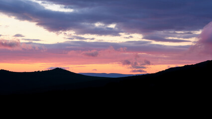 shades of the sky at sunset