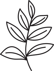 simplicity floral leaf drawing