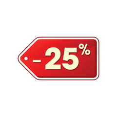 Percentage Discount Sale Sticker Template 