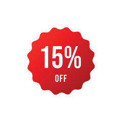 Percentage Discount Sale Sticker Template 