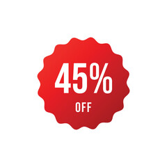 Percentage Discount Sale Sticker Template 