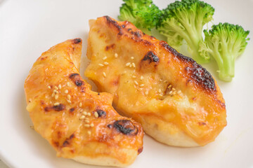 鶏ササミの味噌チーズ焼き