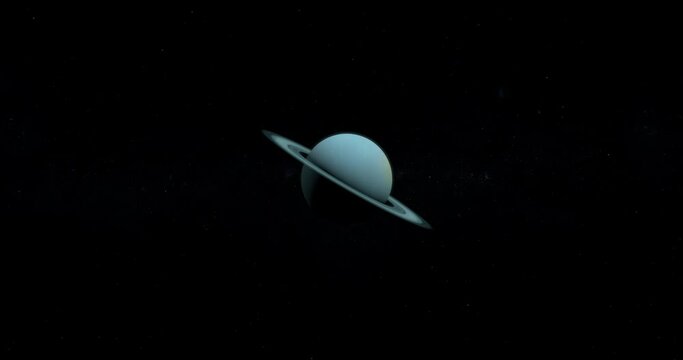 Towards Uranus planet in the outer space