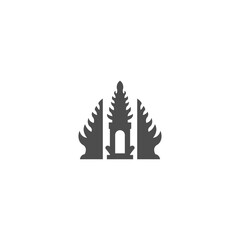 Temple Bali icon design illustration