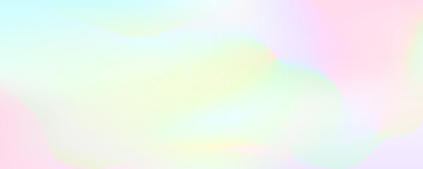 Fototapeta na wymiar グリーンとピンクのグラデーションの水彩風アブストラクト背景素材　横長