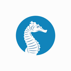 illustration of seahorse, vector art.