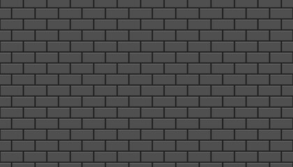 dark grey wall brick seamless pattern template design