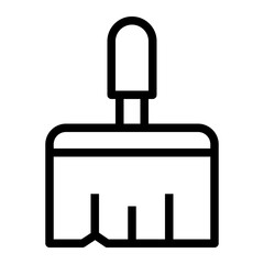 Icon Paint Brush With Style Outline