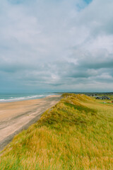 Danish sunny beach view