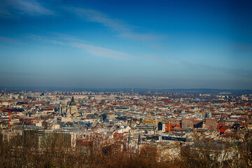 Hungary. Budapest. Beautiful panorama of the city in sunny weather. - 540634807