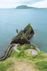 Breath taking view on the west cost of Ireland, Slea Head drive, Dingle peninsula on summer, Ireland
