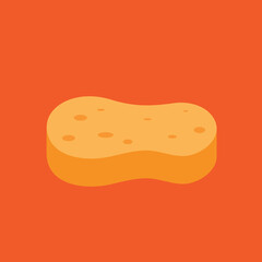 Sponge, washcloth, illustration, vector, cartoon