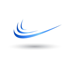 swoosh logo. Abstract Swoosh Logo Design Template