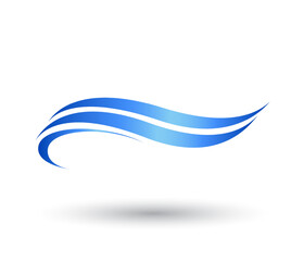 swoosh logo. Abstract Swoosh Logo Design Template