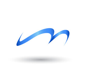 swoosh logo. Abstract Swoosh Logo Design Template