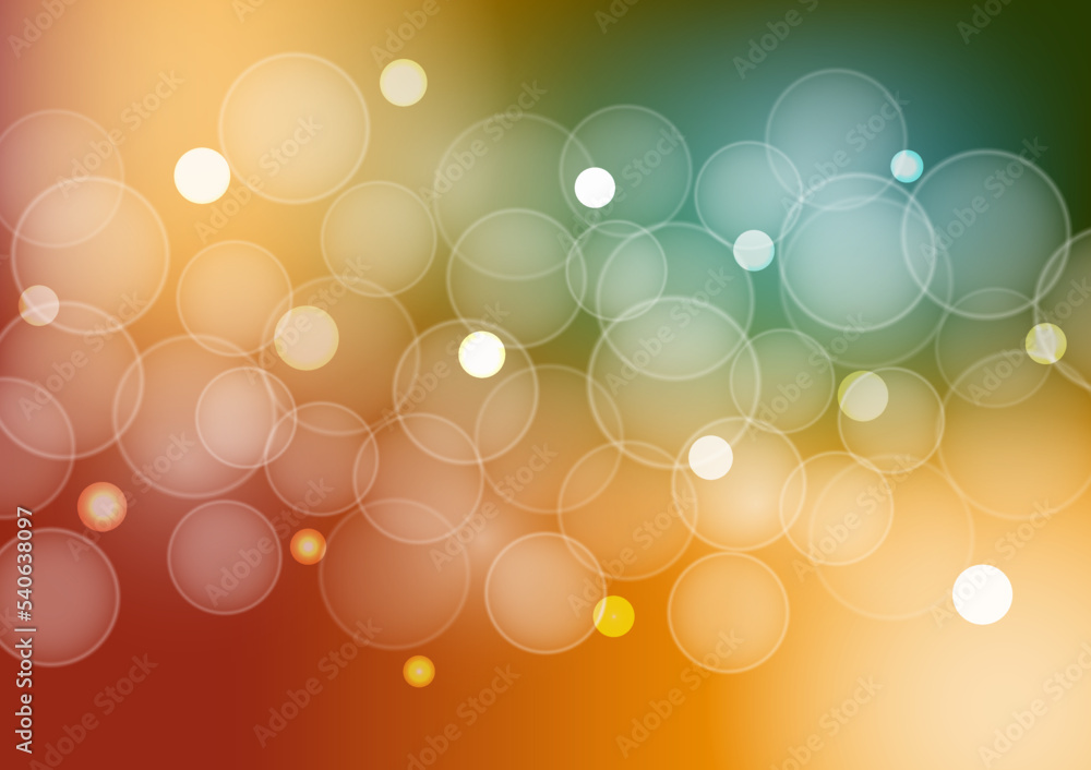 Wall mural Abstract gradient background, light bokeh on green and red gradient color background vector illustration for backdrop, website banner, poster.