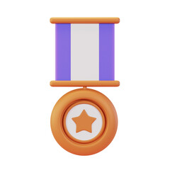 3d bronze medal of achievement and winning