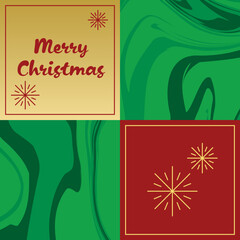 クリスマスのバナー　マーブル模様のバックグラウンド