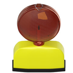 3d rendering illustration of a construction site lamp