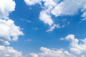 Naklejka na ściany i meble blue sky with clouds blackground