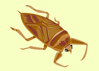 タガメのイラスト