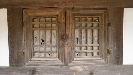 Korean tiled house window