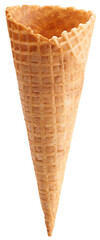empty waffle ice cream cone - 540642462