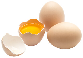 Eggs isolated