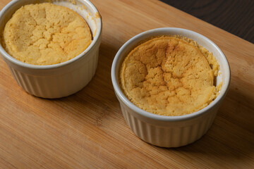citrus souffle with lemon lime and oranges