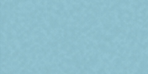 Seamless leather pattern. Blue digital abstract background with cells. Gray grainy texture. Modern design, panoramic backdrop, textured decoration. Light grey fluted material, fabric.