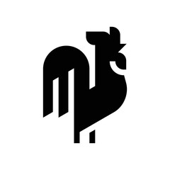 Rooster Logo. Icon design. Template elements