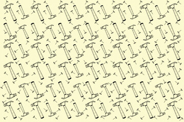 The Hammer and Nails Pattern Texture