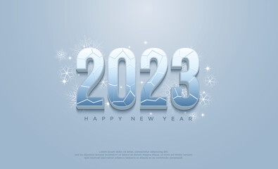 2023 Happy New Year Background Illustration