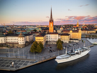 Fototapeta na wymiar Aerial photos of Stockholm city