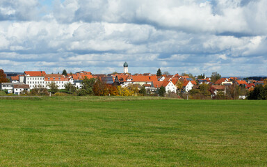 Panorama von Frohnstetten, Teilort der Stadt Stetten am kalten Markt im Landkreis Sigmaringen