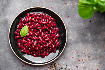 red beans legume meal food snack on the table copy space food background