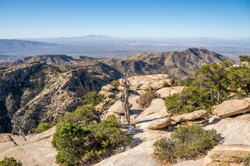 An overlooking view of Tucson, Arizona