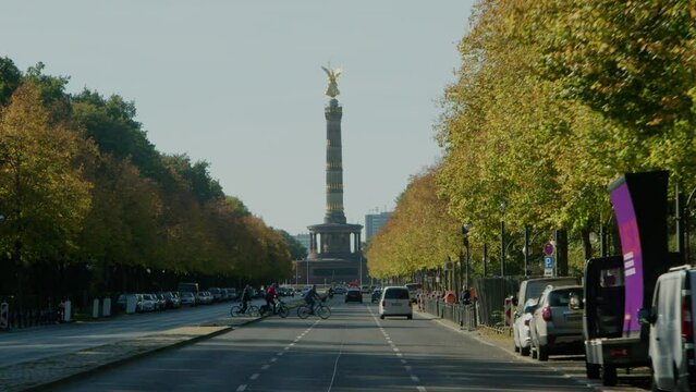 Berlin victory column  on the street of june 17th