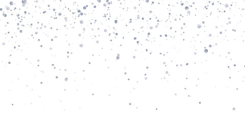 Silver glitter confetti on white background. Vector