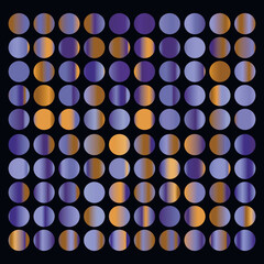 Metalic gradient collection with shiny rainbow hologram. Holographic foil texture, green, blue, yellow, pink gradation. Vector set for frame, ribbon, border, other design